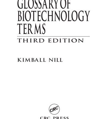 خرید و دانلود نسخه کامل کتاب Glossary of biotechnology terms