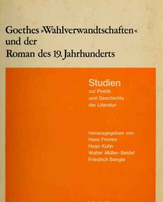 خرید و دانلود نسخه کامل کتاب Goethes »Wahlverwandtschaften« und der Roman des 19. Jahrhunderts