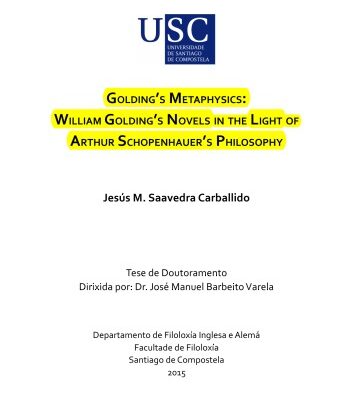 خرید و دانلود نسخه کامل کتاب Golding’s Metaphysics – William Golding’s Novels in the Light of Arthur Schopenhauer’s Philosophy