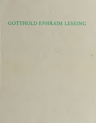 خرید و دانلود نسخه کامل کتاب Gotthold Ephraim Lessing