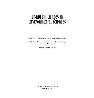 خرید و دانلود نسخه کامل کتاب Grand Challenges in Environmental Sciences