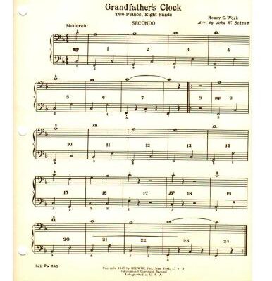 خرید و دانلود نسخه کامل کتاب Grandfather’s clock. Quartet