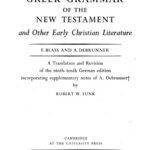 خرید و دانلود نسخه کامل کتاب Greek Grammar of the New Testament and Other Early Christian Literature