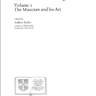 خرید و دانلود نسخه کامل کتاب Greek Musical Writings: Volume 1, The Musician and his Art – Scanned Pdf