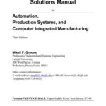 خرید و دانلود نسخه کامل کتاب Groover. Solutions Manual for Automation, Production Systems, and Computer-Integrated Manufacturing