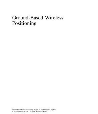 خرید و دانلود نسخه کامل کتاب Ground-Based Wireless Positioning