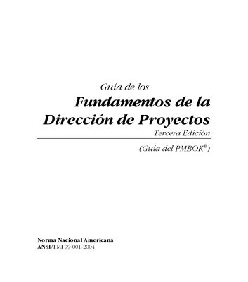 خرید و دانلود نسخه کامل کتاب Guia de los Fundamentos de la Direccion de Proyectos Guide to the Project Management Body of Knowledge: Official Spanish Translation ((Pmbok Guide)