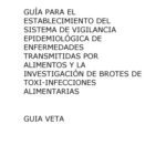 خرید و دانلود نسخه کامل کتاب Guía para el establecimiento del sistema de vigilancia epidemiológica de enfermedades transmitidas por alimentos y la investigación de brotes de toxi-infecciones alimentarias. Guía VETA