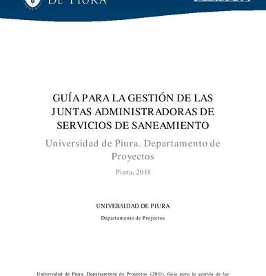 خرید و دانلود نسخه کامل کتاب Guía para la gestión de las Juntas Administradoras de Servicios de Saneamiento (JASS)