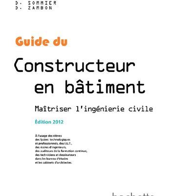 خرید و دانلود نسخه کامل کتاب Guide du constructeur en bâtiment