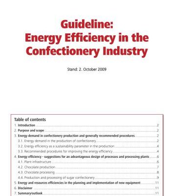 خرید و دانلود نسخه کامل کتاب Guideline: Energy Efficiency in the Confectionery Industry