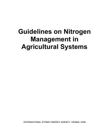 خرید و دانلود نسخه کامل کتاب Guidelines on Nitrogen Management in Agricultural Systems