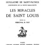 خرید و دانلود نسخه کامل کتاب Guillaume de Saint-Pathus, confesseur de la reine Marguerite, Les miracles de saint Louis
