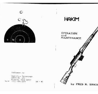 خرید و دانلود نسخه کامل کتاب Hakim Rifle Operation and Maintenance Manual