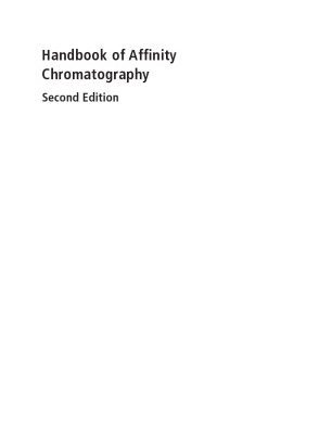 خرید و دانلود نسخه کامل کتاب Handbook of affinity chromatography