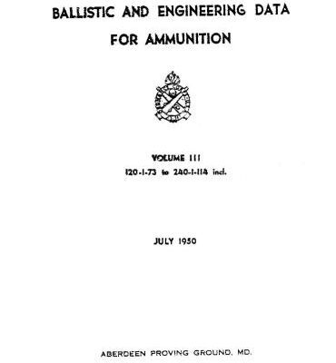 خرید و دانلود نسخه کامل کتاب Handbook of ballistic and engineering data for ammunition. Volume III