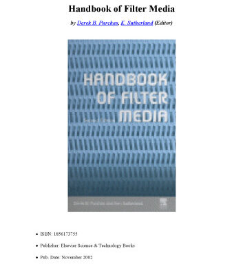 خرید و دانلود نسخه کامل کتاب Handbook of Filter Media
