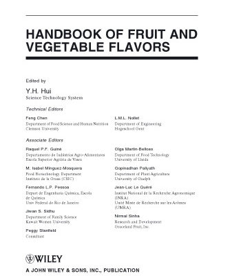 خرید و دانلود نسخه کامل کتاب Handbook of Fruit and Vegetable Flavors