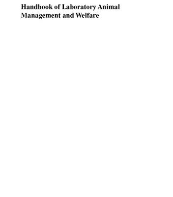 خرید و دانلود نسخه کامل کتاب Handbook of Laboratory Animal Management and Welfare, Third Edition