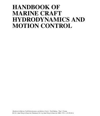 خرید و دانلود نسخه کامل کتاب Handbook of Marine Craft Hydrodynamics and Motion Control