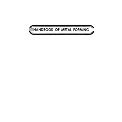 خرید و دانلود نسخه کامل کتاب Handbook of Metal Forming