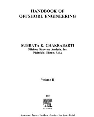 خرید و دانلود نسخه کامل کتاب Handbook of Offshore Engineering volume 2