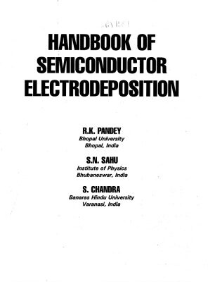 خرید و دانلود نسخه کامل کتاب Handbook of semiconductor electrodeposition