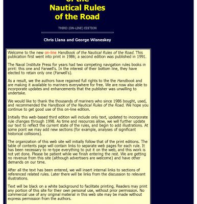 خرید و دانلود نسخه کامل کتاب Handbook of the Nautical Rules of the Road: A Convenient Take-Along Guide for Sail and Power Boaters