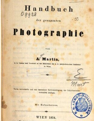 خرید و دانلود نسخه کامل کتاب Handbuch der gesamten Photogrpahie