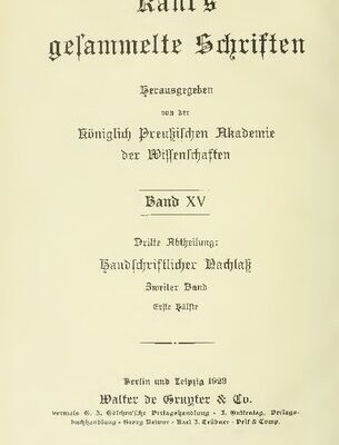 خرید و دانلود نسخه کامل کتاب Handschriftlicher Nachlaß / Anthropologie (Neudruck)