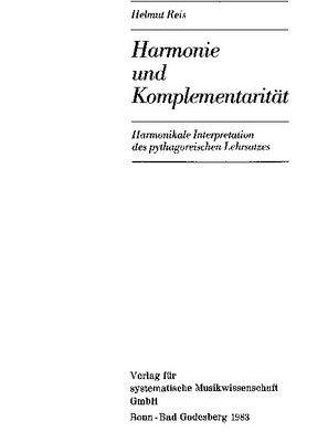 خرید و دانلود نسخه کامل کتاب Harmonie und Komplementarität: Harmonikale Interpretation des pythagoreischen Lehrsatzes