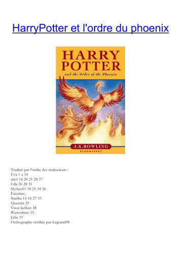 خرید و دانلود نسخه کامل کتاب Harry Potter, tome 5 : Harry Potter et l’Ordre du Phénix French_68ee8f0852b1d.jpeg خرید و دانلود نسخه کامل کتاب Harry Potter, tome 5 : Harry Potter et l’Ordre du Phénix French