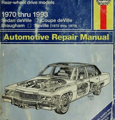 خرید و دانلود نسخه کامل کتاب Haynes Cadillac RWD 1970 thru 1993 Automotive Repair Manual