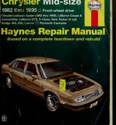 خرید و دانلود نسخه کامل کتاب Haynes Chrysler Mid-size Front Wheel Drive Automotive Repair Manual