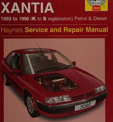 خرید و دانلود نسخه کامل کتاب Haynes Citroen Xantia 1993 to 1998 Service and Repair Manual