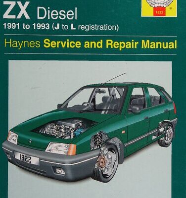 خرید و دانلود نسخه کامل کتاب Haynes Citroen ZX Diesel 1991-93 1905cc Service and Repair Manual