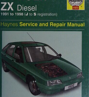 خرید و دانلود نسخه کامل کتاب Haynes Citroen ZX Diesel Service & Repair Manual 1991-1998