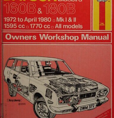 خرید و دانلود نسخه کامل کتاب Haynes Datsun Bluebird 160B & 180B 1972 to 1980 Owners Workshop Manual