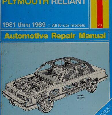 خرید و دانلود نسخه کامل کتاب Haynes Dodge Aries and Plymouth Reliant 1981 thru 1989 Automotive Repair Manual