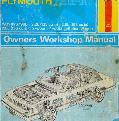 خرید و دانلود نسخه کامل کتاب Haynes Dodge Aries, Plymouth Reliant 1981 thru 1986 Owners Workshop Manual