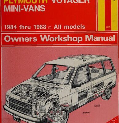 خرید و دانلود نسخه کامل کتاب Haynes Dodge Caravan & Plymouth Voyager Mini-Vans Owners Workshop Manual 1984 thru 1988