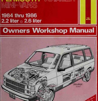 خرید و دانلود نسخه کامل کتاب Haynes Dodge Caravan & Plymouth Voyager Mini-Vans Owners Workshop Manual 1984 thru 1986