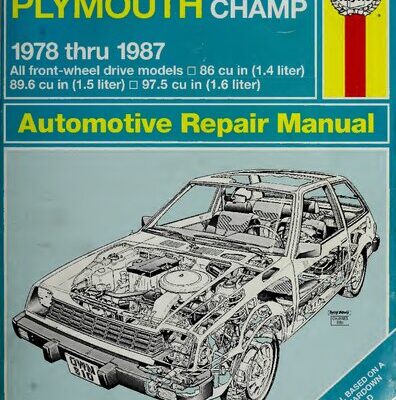 خرید و دانلود نسخه کامل کتاب Haynes Dodge Colt/Plymouth Champ Owners Workshop Manual