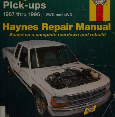 خرید و دانلود نسخه کامل کتاب Haynes Dodge Dakota Pick-Ups Automotive Repair Manual