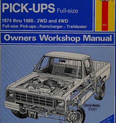 خرید و دانلود نسخه کامل کتاب Haynes Dodge Full-Size Pick-Ups 1974 thru 1988 Owners Workshop Manual