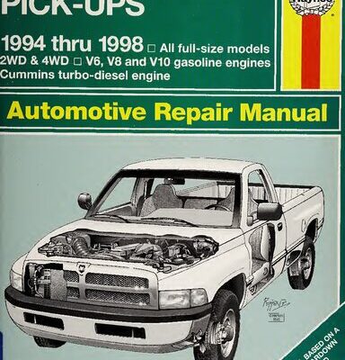 خرید و دانلود نسخه کامل کتاب Haynes Dodge Pick-Ups 1994 thru 1998 Automotive Repair Manual
