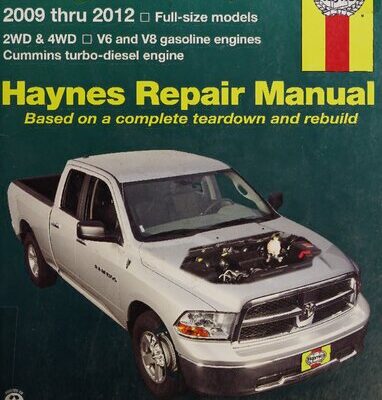 خرید و دانلود نسخه کامل کتاب Haynes Dodge Pick-Ups 2009 thru 2012 Automotive Repair Manual