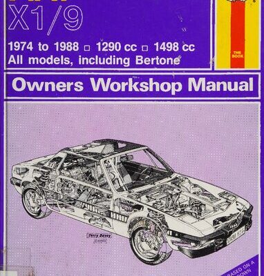 خرید و دانلود نسخه کامل کتاب Haynes Fiat X1/9 Owners Workshop Manual