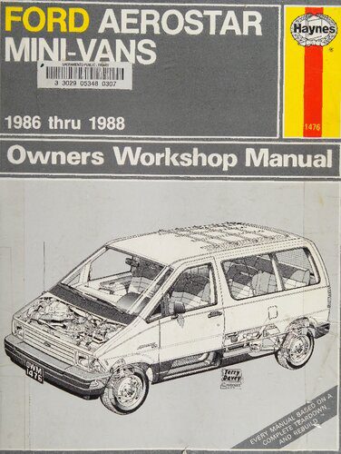 خرید و دانلود نسخه کامل کتاب Haynes Ford Aerostar Mini-Vans 1986 thru 1988 Owners Workshop Manual_68fb42ce84c49.jpeg خرید و دانلود نسخه کامل کتاب Haynes Ford Aerostar Mini-Vans 1986 thru 1988 Owners Workshop Manual