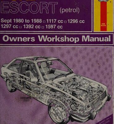 خرید و دانلود نسخه کامل کتاب Haynes Ford Escort 1980 to 1988 Owners Workshop Manual